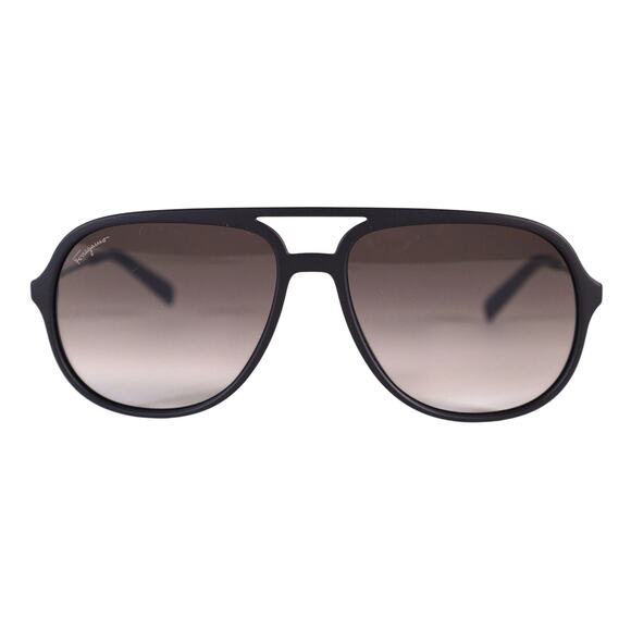 Salvatore Ferragamo Other - Salvatore Ferragamo Mens Lightweight Aviator Sunglasses - Black / Grey - NWT